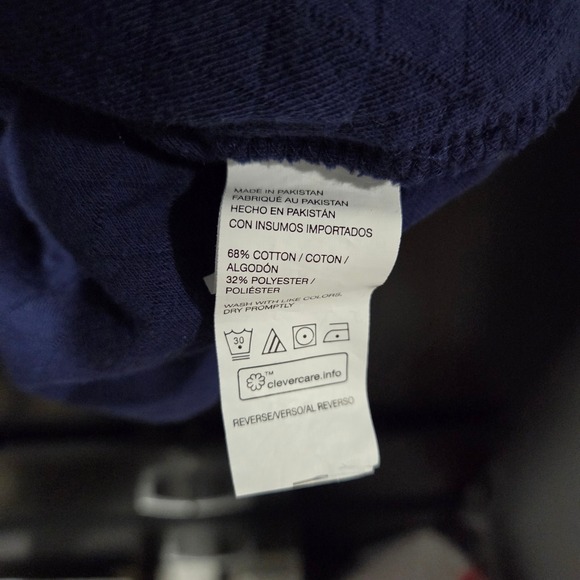 IZOD Quilted Vest Men Size L Navy Blue Zippered Pockets - Picture 4 of 8